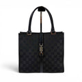 Gucci GG Canvas Jackie Line Mini Tote Black