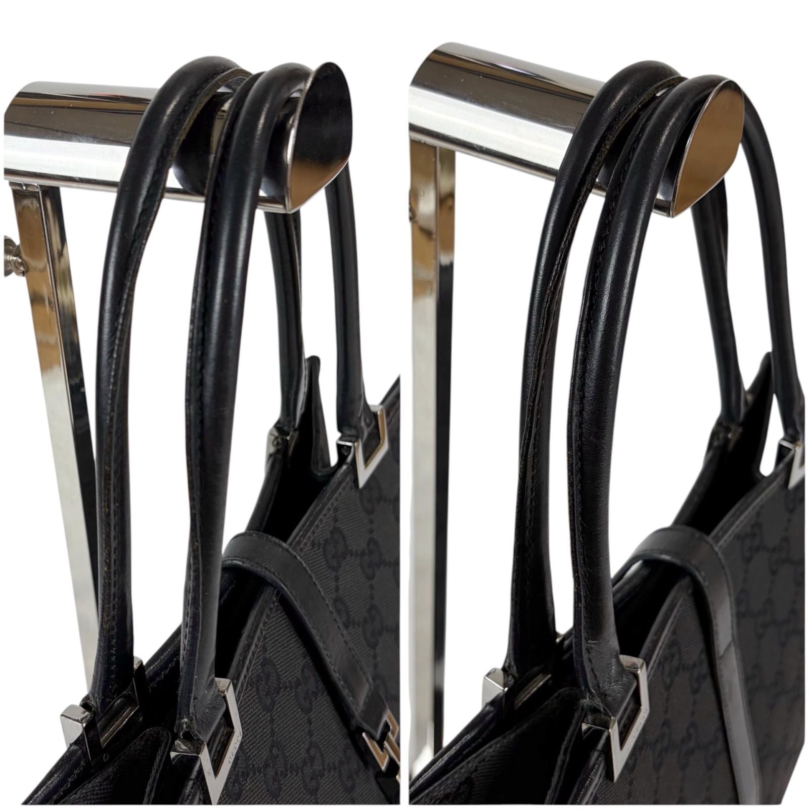 Gucci GG Canvas Jackie Line Mini Tote Black — view 6