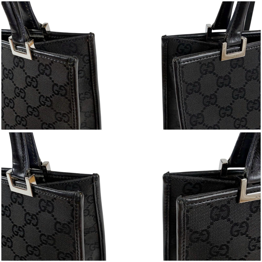 Gucci GG Canvas Jackie Line Mini Tote Black — view 4