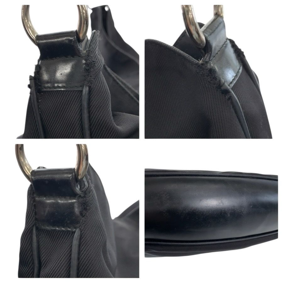 Gucci Bamboo Black Silver Nylon 001 2-Way Shoulder — view 5