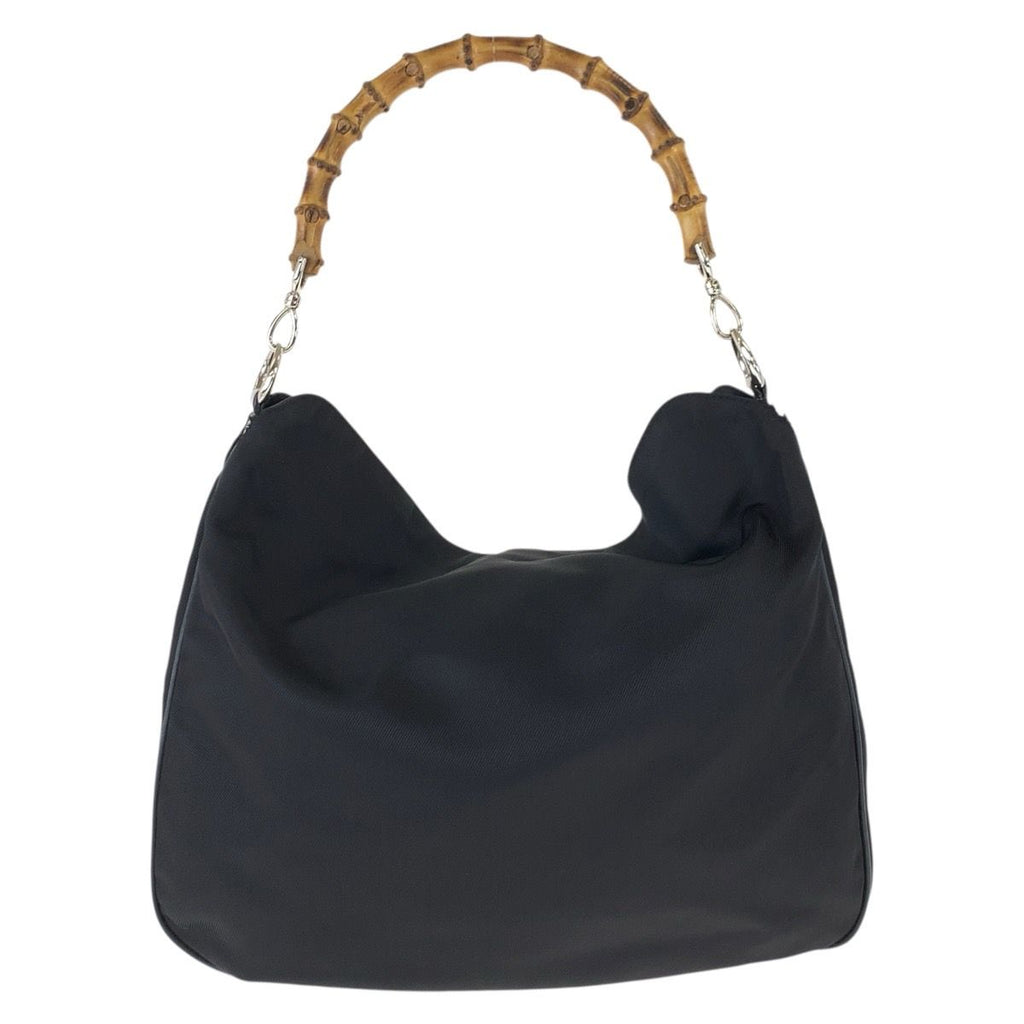 Gucci Bamboo Black Silver Nylon 001 2-Way Shoulder — view 2