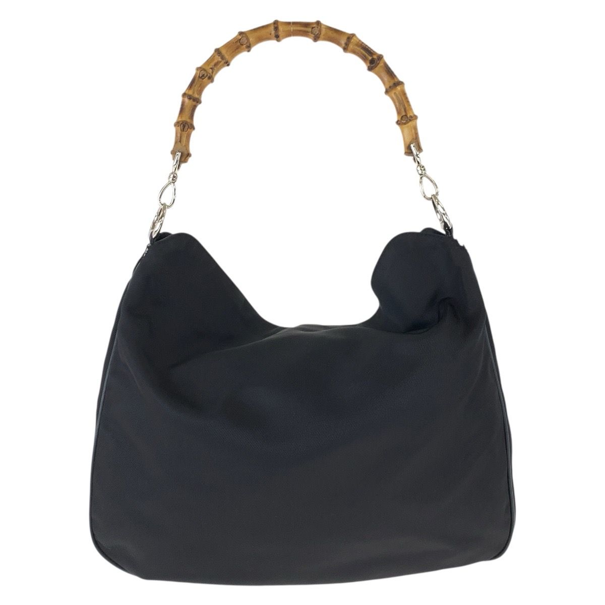 Gucci Bamboo Black Silver Nylon 001 2-Way Shoulder — view 2