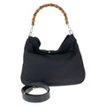 Gucci Bamboo Black Silver Nylon 001 2-Way Shoulder