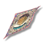 Hermes Scarf Pleated Silk Noel Au 24 Faubourg Christmas at Pink — view 2
