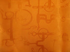 Hermes Carre 45 Mini Scarf Silk 100% Orange Handkerchief — view 3