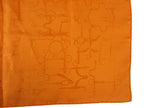 Hermes Carre 45 Mini Scarf Silk 100% Orange Handkerchief — view 2