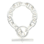 Hermes Chaine D'ancre TGM Silver Bracelet