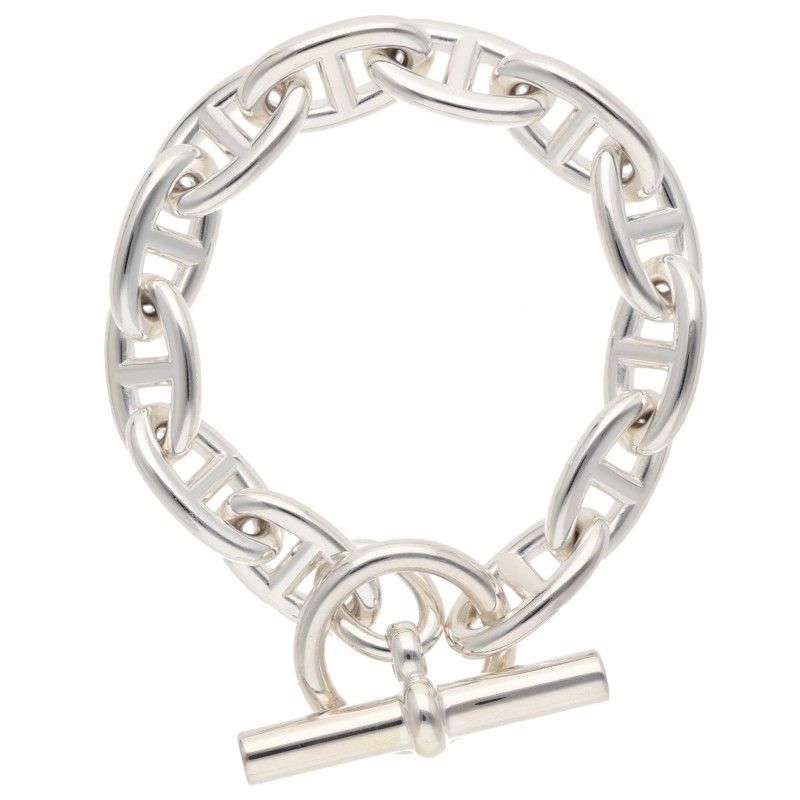 Hermes Chaine D'ancre GM Silver Bracelet
