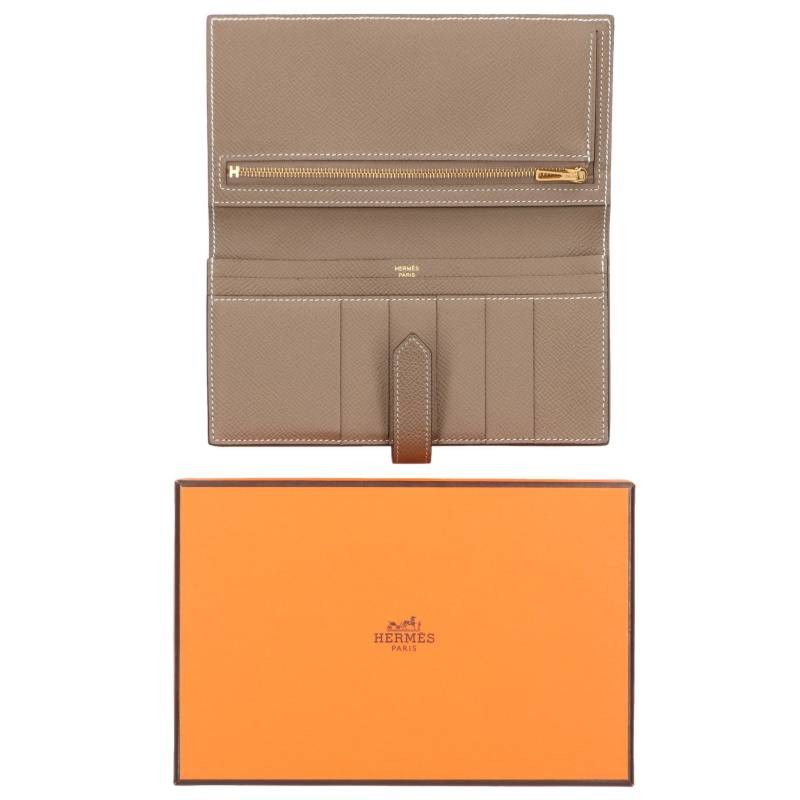 Hermes Bearn Souffle Etoupe Wallet — view 3