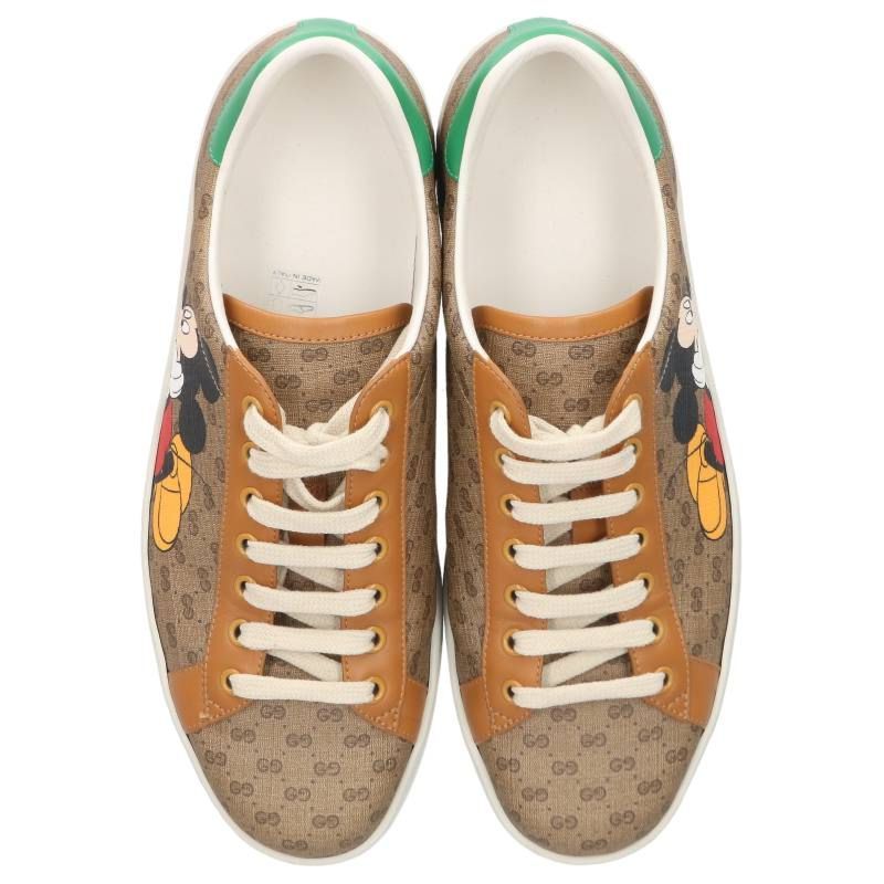 Gucci Character Print Micro GG Low Cut Sneakers — view 4