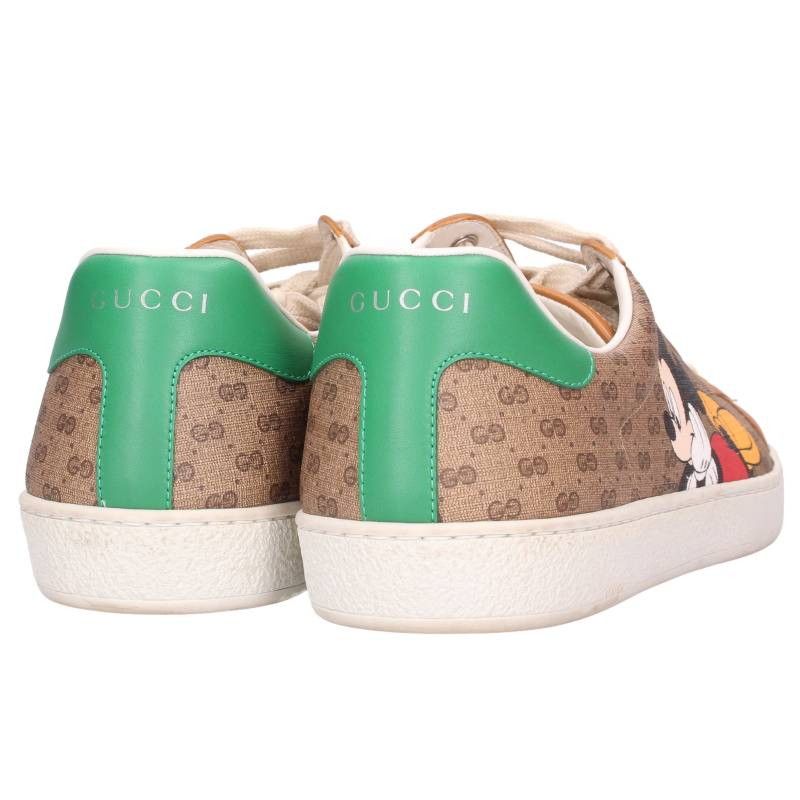 Gucci Character Print Micro GG Low Cut Sneakers — view 2
