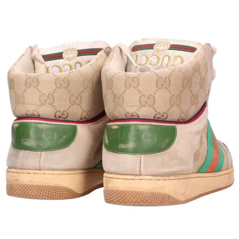 Gucci Vintage Processed High Cut Sneakers — view 2