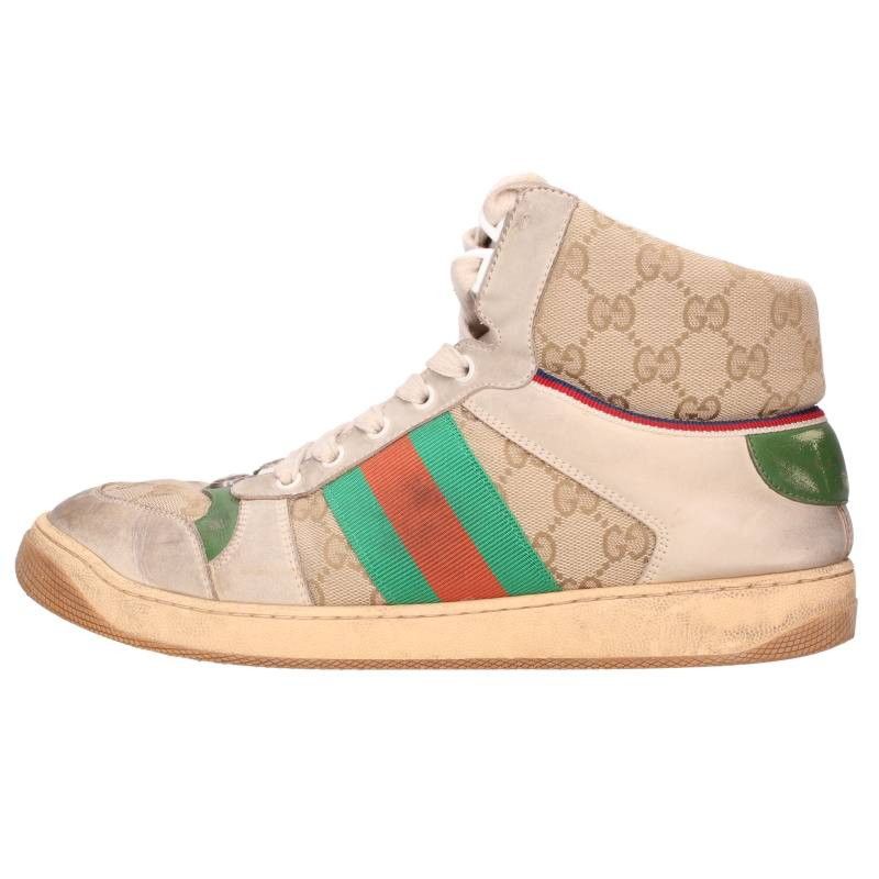 Gucci Vintage Processed High Cut Sneakers