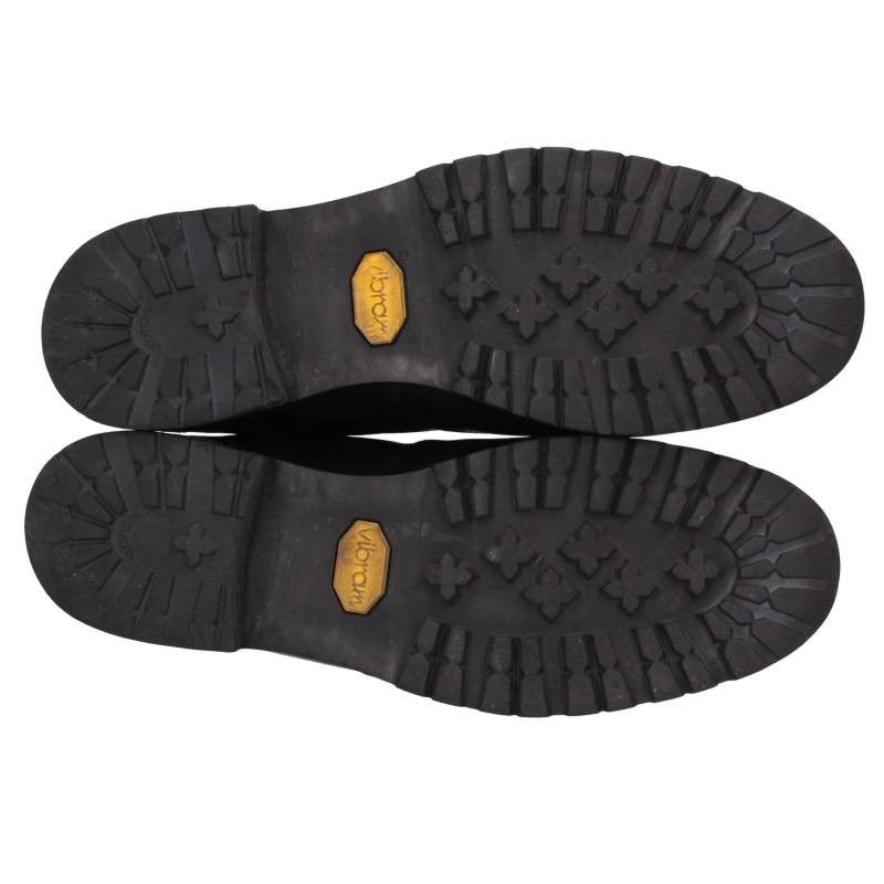 Hermes Side Logo Patch Hiking Leather Boots — view 3