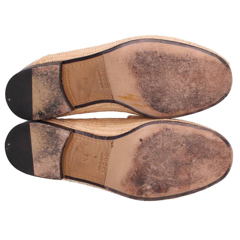Gucci Raffia Horsebit Loafers Shoes 8.5 — view 3