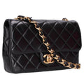 Chanel CC Flap Shiny Lambskin Chain Shoulder