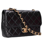 Chanel CC Flap Shiny Lambskin Chain Shoulder