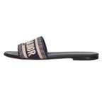 Dior Dway Logo Slide Flat Sandals — view 2