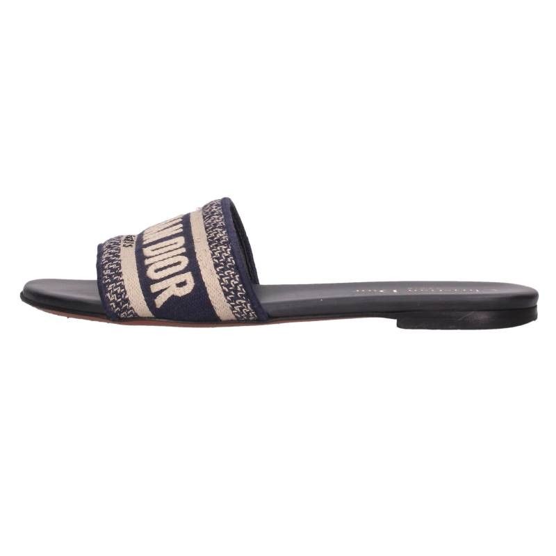Dior Dway Logo Slide Flat Sandals — view 2