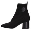 Hermes Vol Vert Leather Trim Knit Short Boots
