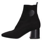 Hermes Vol Vert Leather Trim Knit Short Boots