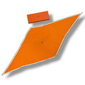 Hermes Diamond Scarf Silk Logo Orange