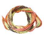 Hermes Carre 90 Pleated Scarf Deep Indian Love Orange — view 2