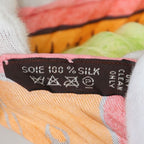 Hermes Carre 90 Pleated Scarf Deep Indian Love Orange — view 8