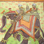 Hermes Carre 90 Pleated Scarf Deep Indian Love Orange — view 6