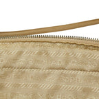 Prada Tessuto Shoulder Bag Beige Nylon Leather — view 9