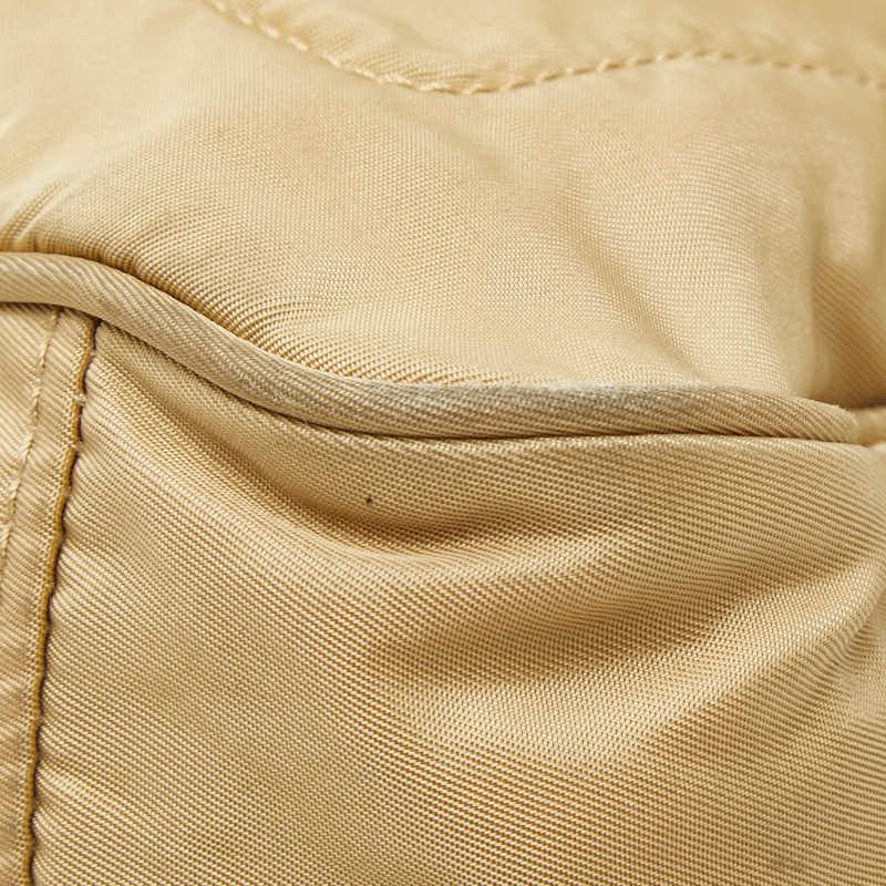 Prada Tessuto Shoulder Bag Beige Nylon Leather — view 4