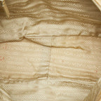 Prada Tessuto Shoulder Bag Beige Nylon Leather — view 8