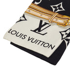 Louis Vuitton Monogram Confidential Bandeau Scarf Black Multicolor Silk — view 2