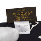 Louis Vuitton Monogram Confidential Bandeau Scarf Black Multicolor Silk — view 5