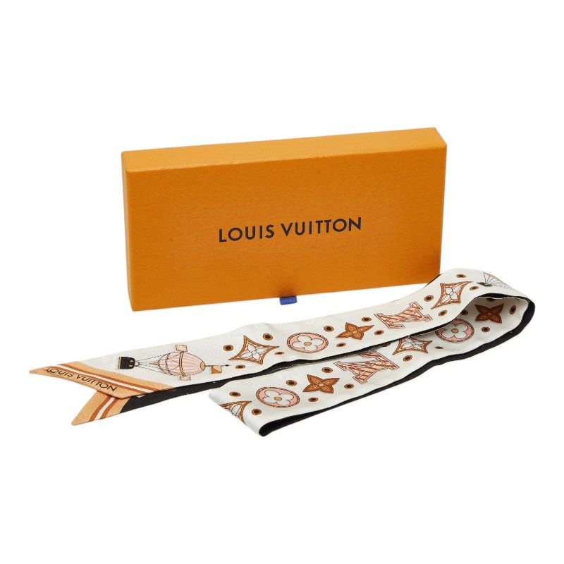Louis Vuitton Bandeau BB From the Cloud Scarf Beige Multicolor Silk — view 8