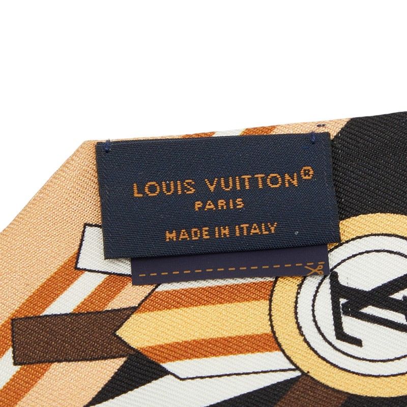 Louis Vuitton Bandeau BB From the Cloud Scarf Beige Multicolor Silk — view 7