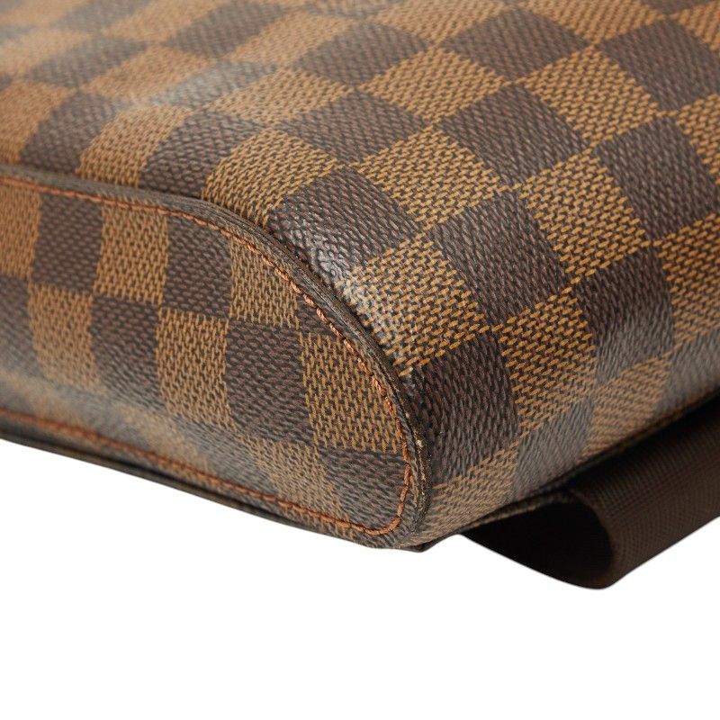 Louis Vuitton Damier Geronimos Shoulder Bag Brown Leather — view 5