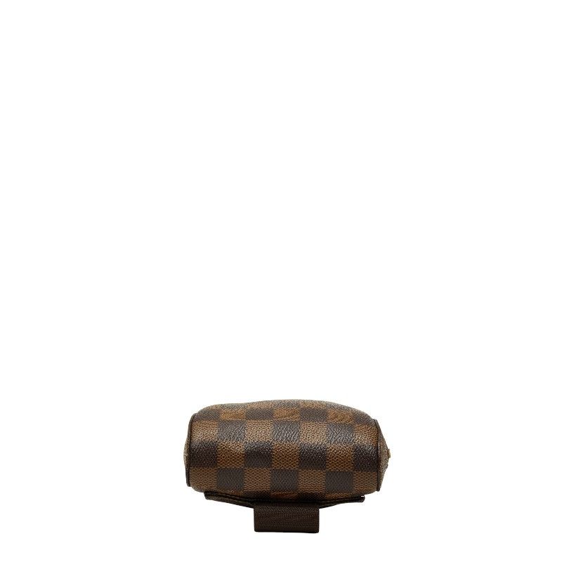 Louis Vuitton Damier Geronimos Shoulder Bag Brown Leather — view 3