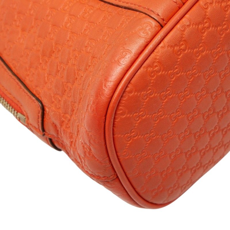 Gucci Micro Guccissima 2-Way Shoulder Bag Orange Leather — view 4