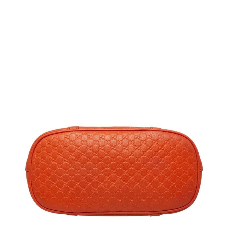 Gucci Micro Guccissima 2-Way Shoulder Bag Orange Leather — view 3
