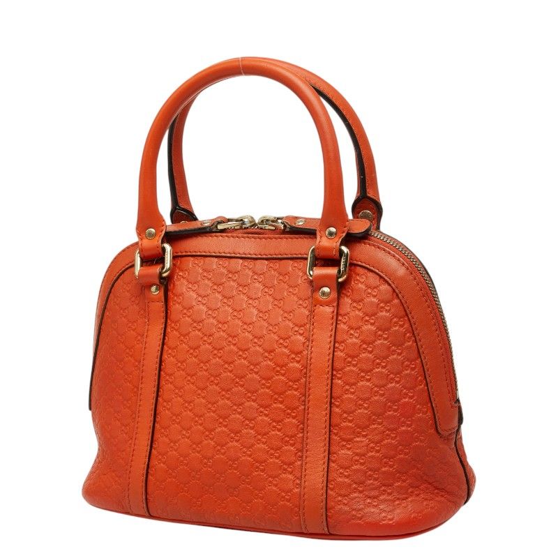 Gucci Micro Guccissima 2-Way Shoulder Bag Orange Leather — view 2