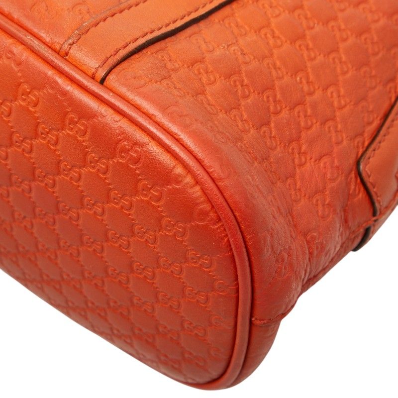 Gucci Micro Guccissima 2-Way Shoulder Bag Orange Leather — view 5