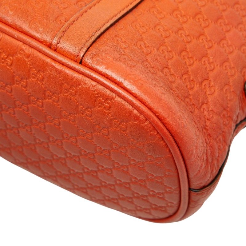 Gucci Micro Guccissima 2-Way Shoulder Bag Orange Leather — view 7
