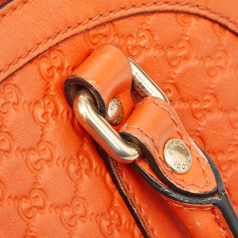 Gucci Micro Guccissima 2-Way Shoulder Bag Orange Leather — view 8