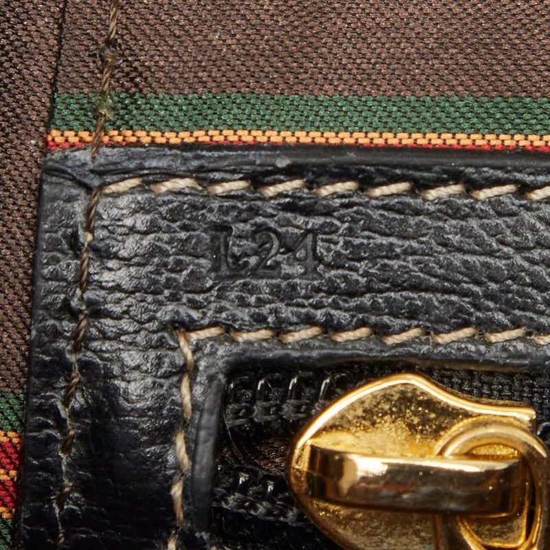 Loewe Velasquez Vanity Bag Handbag Black Brown Leather — view 8