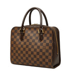 Louis Vuitton Damier Triana Handbag Brown Leather — view 2