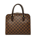 Louis Vuitton Damier Triana Handbag Brown Leather