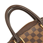 Louis Vuitton Damier Triana Handbag Brown Leather — view 8