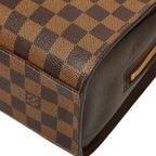 Louis Vuitton Damier Triana Handbag Brown Leather — view 4