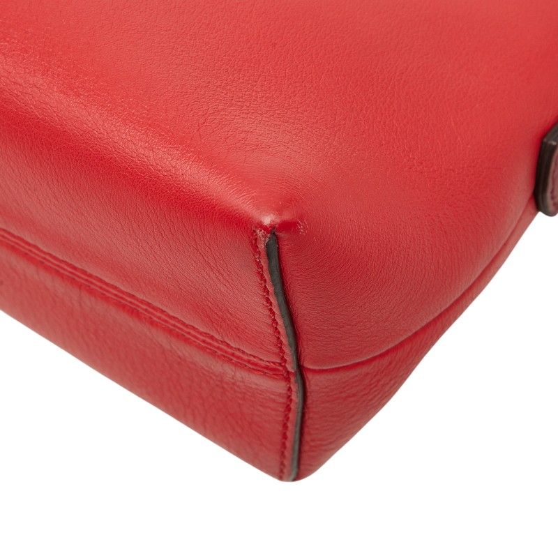 Fendi by the Way Mini 2-Way Shoulder Bag Red Pink Leather — view 6